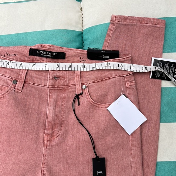 NWT Liverpool Abby Skinny Ankle in Mauve Blush Size 4/27 - Picture 9 of 13